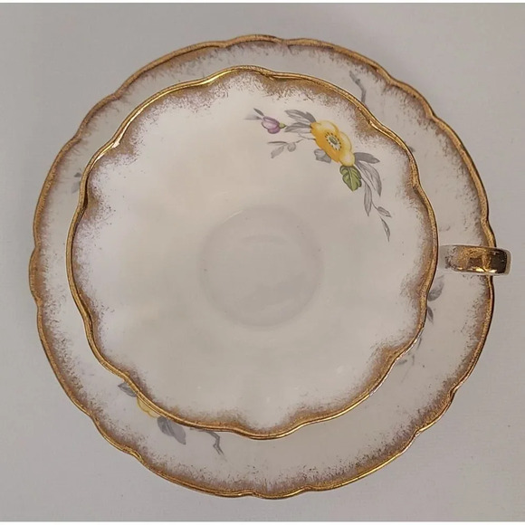 Rare Vintage Gladstone teacup‎ and saucer, bone china,ade in England - Picture 3 of 6